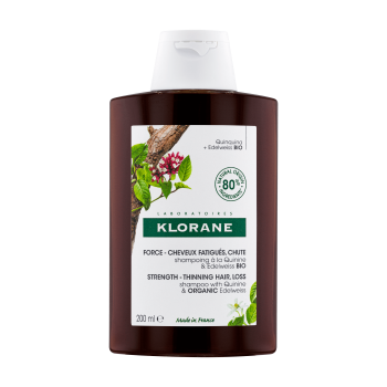 klorane shampoo chinina e stella alpina bio anticaduta e fortificante 200ml